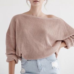 CALLAHAN Fisher Off Shoulder Sweater